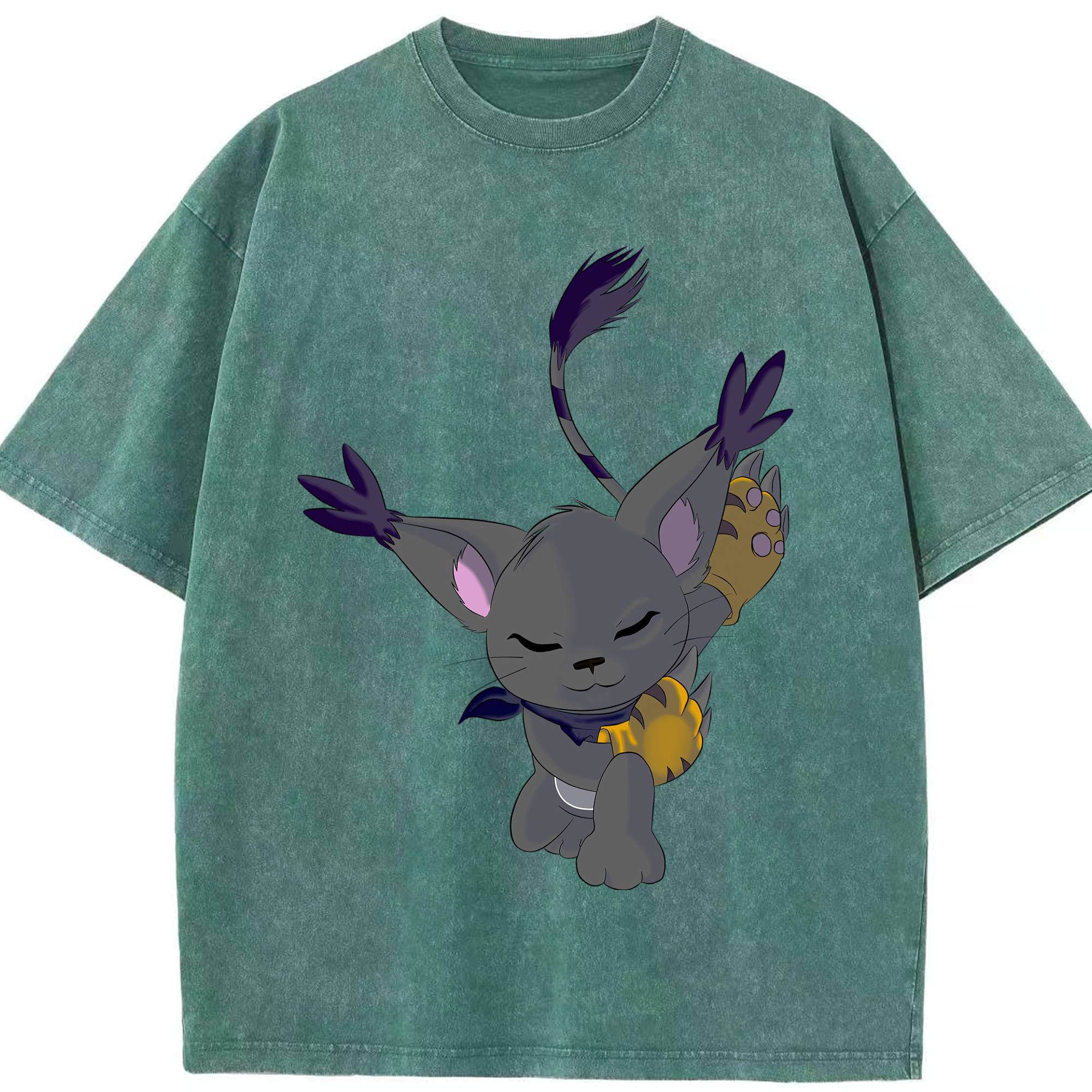 （画像用） Digimon デジタルモンスター/デジモン 綿100% ヴィンテージ風 半袖Tシャツ（フロントプリント）